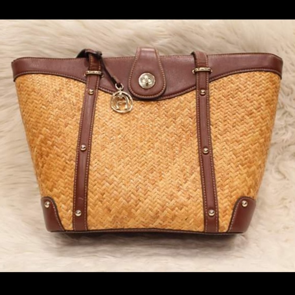 etienne aigner woven purse